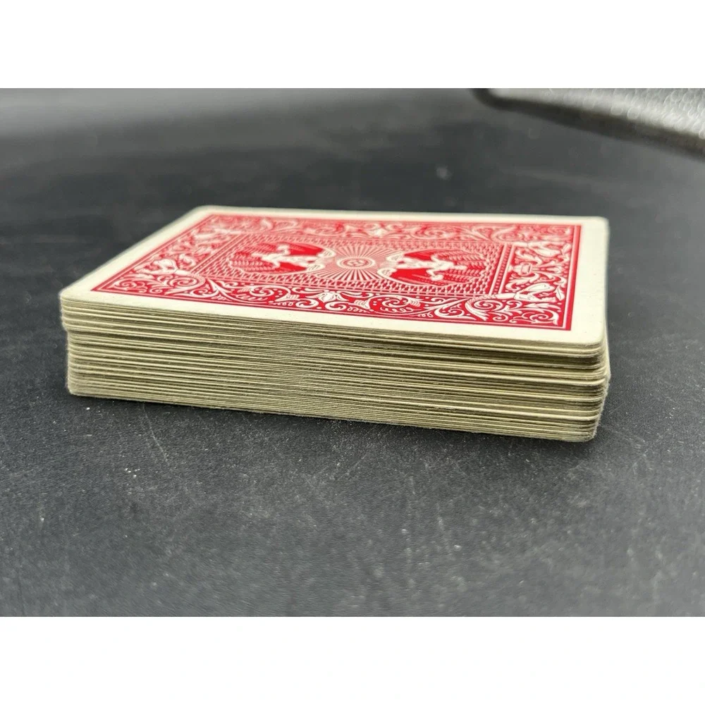 Vtg Hoyle Official  Playing Cards Plastic Coated Jumbo Face Nevada Finish,Nu-Vue